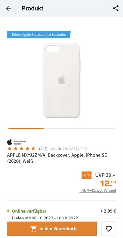 Apple Iphone 7/8/SE Silicon Case