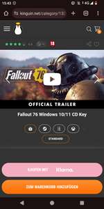 Fallout 76 Windows 10/11 CD Key