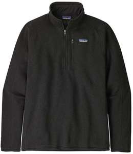 (Funktionelles) Patagonia Men's Better Sweater 1/4-Zip (M und L) Schwarz