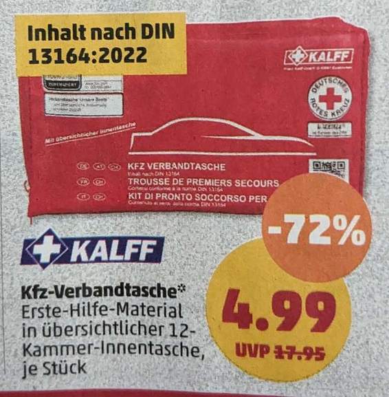 Kalff KFZ-Verbandtasche Kompakt ab 8,71 €