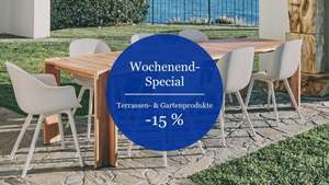 Nur noch heute 15 % Rabatt auf alle outdoor Möbel inkl. Fermob, Cane Line, Vitra etc. (Finish Design Shop)