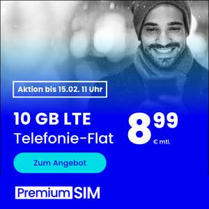 [SIM-Only Drillisch] 10GB LTE Datenvolumen + Telefon-Flat + mtl. kündbar + VoLTE & WLAN Call für 8,99€ monatlich o. 7GB + Allnet für 7,99€