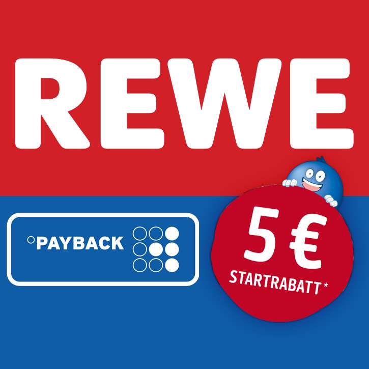 [Rewe + Payback] 5€ Rabatt auf den Einkauf (ab 5€) bei Neuanmeldung - bis 20.02.
