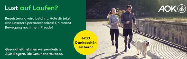 Lokal in Bayern - kostenlose Laufsocken von der AOK