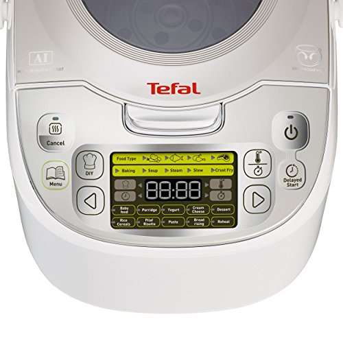 Tefal RK8121 Multikocher 45in1 | 45 automatische Kochprogramme | Verzögerter Start | Warmhaltefunktion | Große Kapazität (5L)
