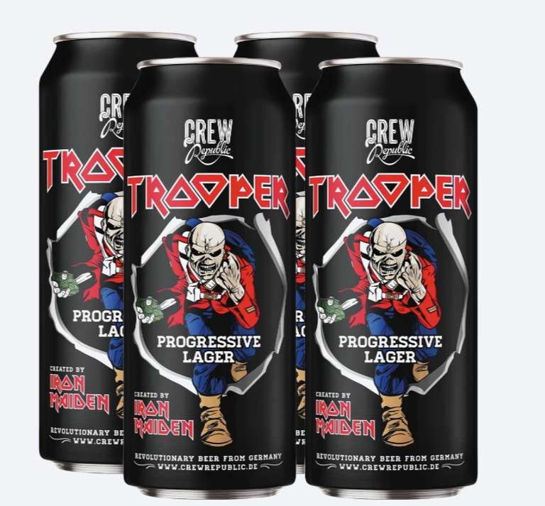 [ALDI SÜD] Iron Maiden Craft Bier „Trooper“ 4x0,5L