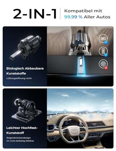 [Amazon Prime] LISEN für Magsafe 15W Kfz-Handyhalterung Auto mit Ladefunktion
