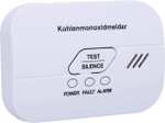 uniTEC Kohlenmonoxidmelder | inkl. 2x AA-Batterie, Dübel & Schrauben | 85dB Alarmlautstärke | 10 Jahre Lebensdauer