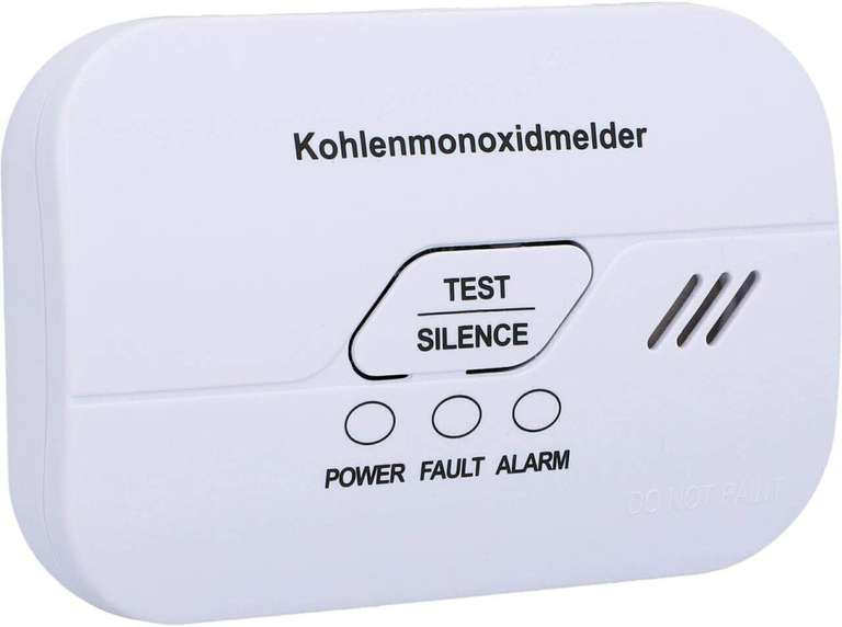uniTEC Kohlenmonoxidmelder | inkl. 2x AA-Batterie, Dübel & Schrauben | 85dB Alarmlautstärke | 10 Jahre Lebensdauer