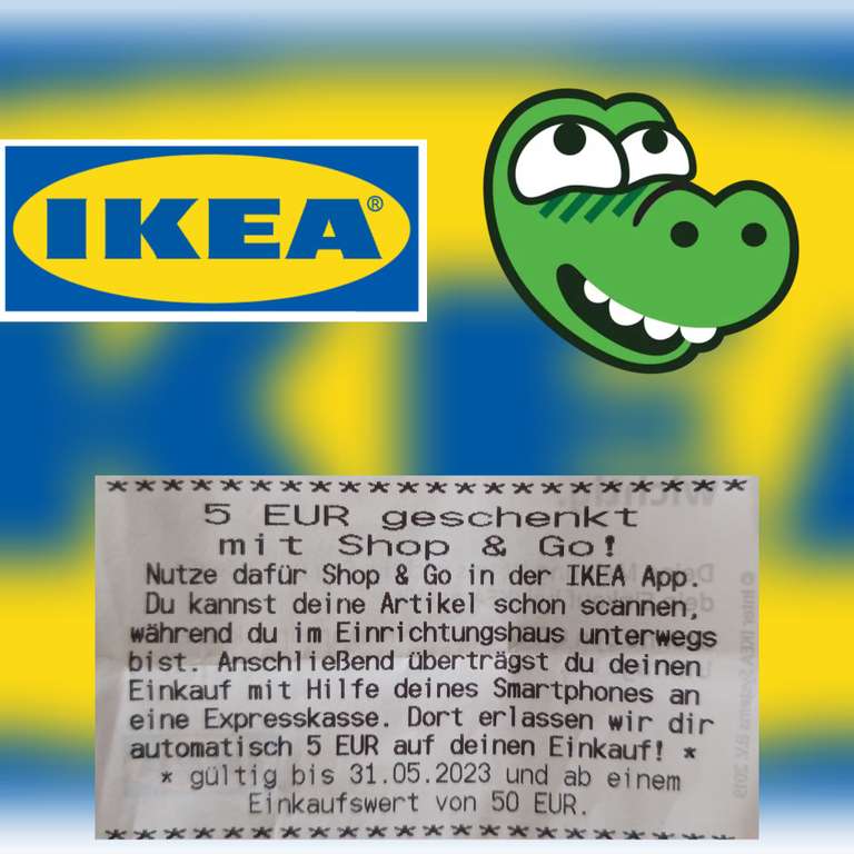 [Lokal Chemnitz/Offline] IKEA -5€ ab 50€ MEW bei Nutzung von Shop & Go in der IKEA-App