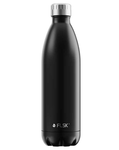 FLSK Edelstahl Trinkflasche 1000 ml · BLCK