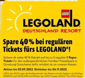 40% Rabatt auf Legoland Günzburg Karten (Kaufland Gutschein)