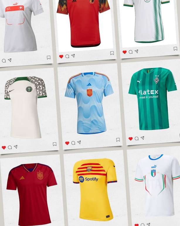 Fantrikot Sale - Alle Trikots der Vorsaison (z.B. Nigeria, Schweden, Italien oder Schweiz), z.B. adidas Belgien Damen Heim Trikot rot/gelb