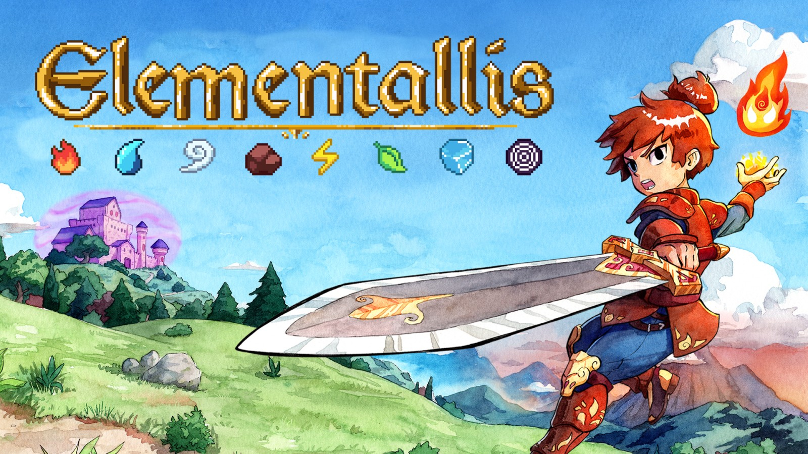 Elementallis | Nintendo Switch | Metacritic 85 / 8,2 | 2D-Top-Down-Action-Adventure | eShop | ca. 12,44€ im US eShop