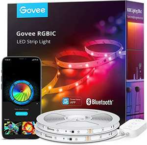 Govee RGBIC LED Strip 20m, Bluetooth LED Streifen, Segmentsteuerung, 2 Rollen von 10M