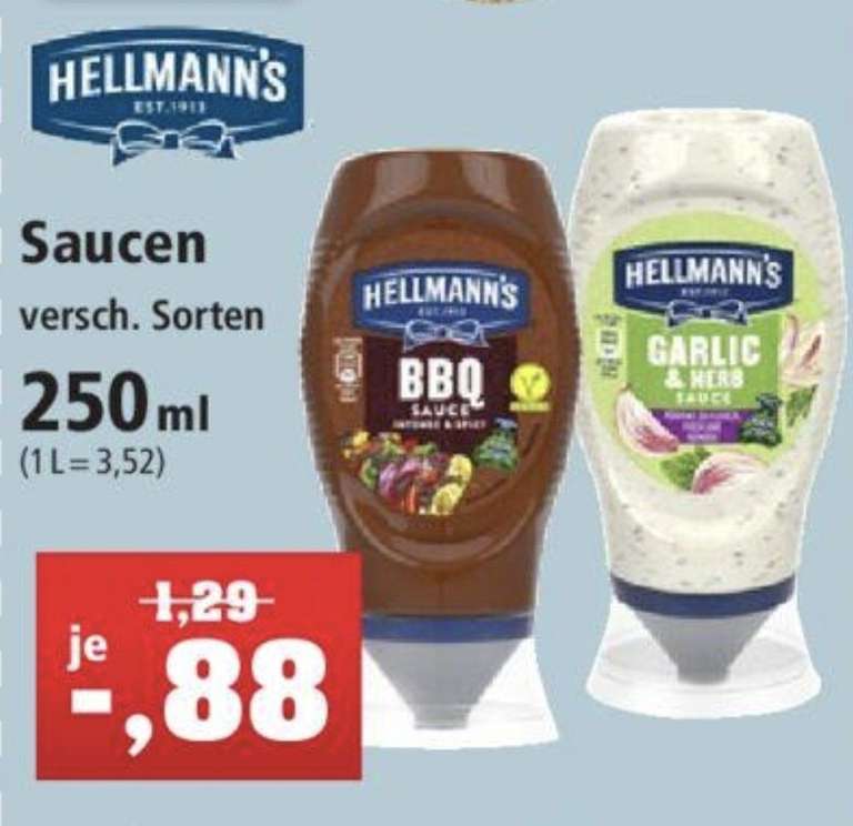 Hellmann's Saucen BBQ, Garlic & Herb, 250 ml 0,88€ versch. Sorten bei Thomas Philipps