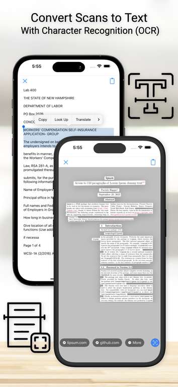 [apple app store] Documa | Dokumentenscanner für iOS | Lebenslang gratis per In App Kauf