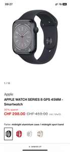 Apple Watch 8 45 mm GPS (LOKAL Schweiz)