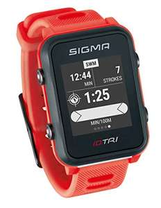 Sigma Sport iD.TRI GPS Triathlon-Uhr mit Trainings- und Wettkampffeatures Navigation Smart Notifications, wasserdicht inkl. Fahrradhalterung
