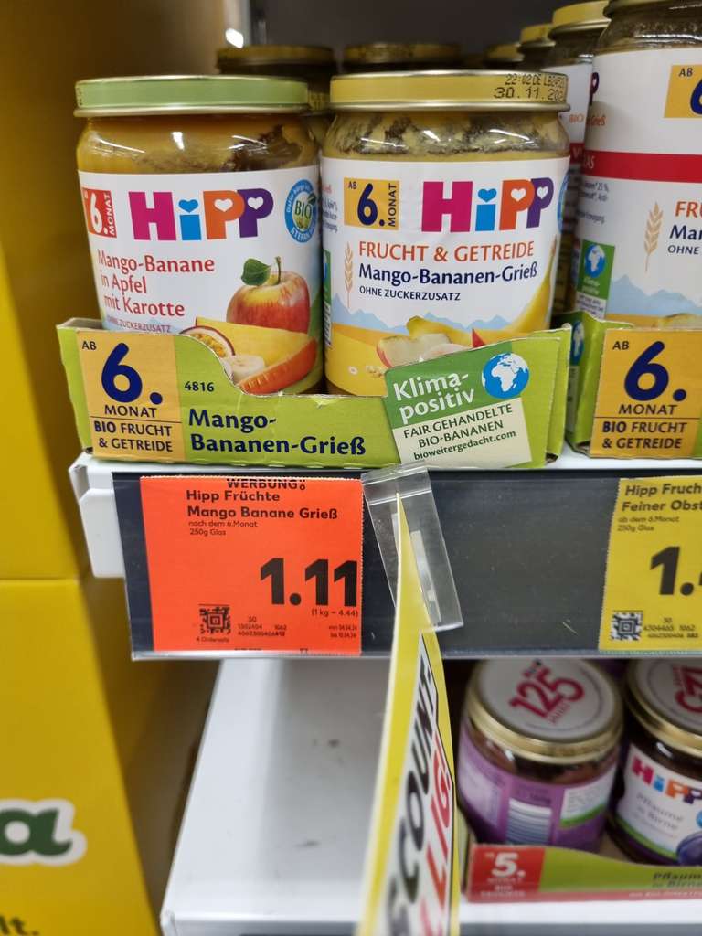 [Kaufland] Hipp Gläschen 23,4% Rabatt