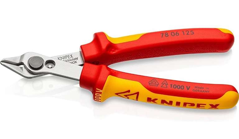 [Prime] Knipex Electronic Super Knips VDE isoliert mit Mehrkomponenten-Hüllen, VDE-geprüft 125 mm 78 06 125 PRIME