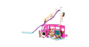 Mattel Barbie Super Abenteuer-Camper mit Zubehör, Spielfahrzeug