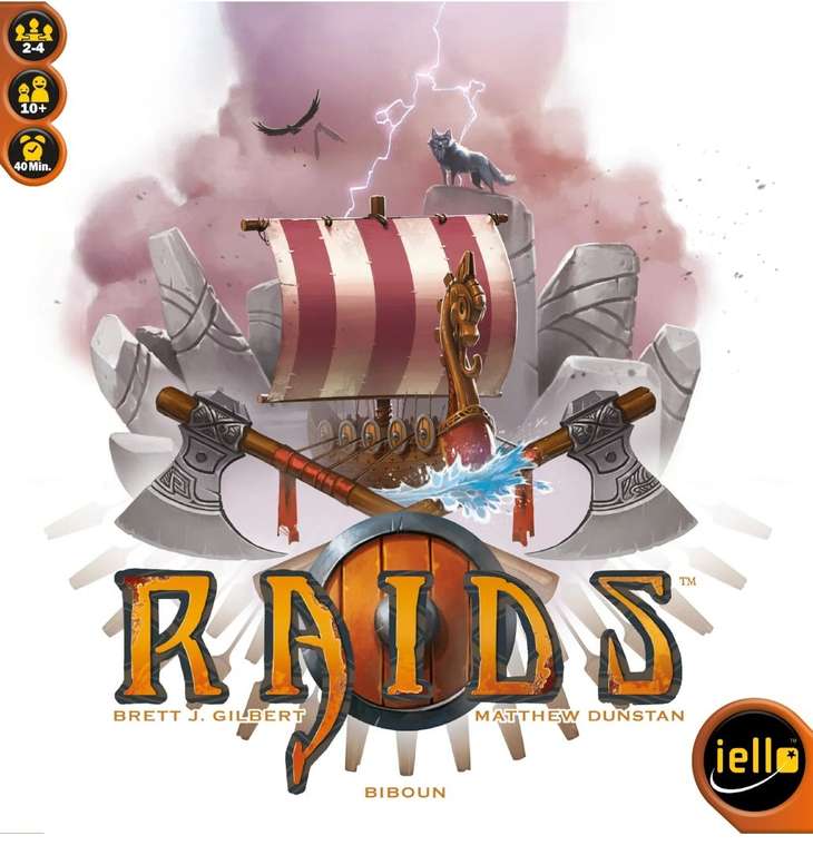 Raids Wikinger Strategie Gesellschaftsspiel/Familienspiel von Iello, für 2-4 Spieler, ab 10 Jahren [CHECK24]