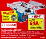 (Toom) Bosch Professional Tischkreissäge GTS 10 XC, 2.000 W, Durchmesser Sägeblatt: 254 mm, Schnitttiefe bei 90 °: 79 mm (evtl. Bauhaus-TPG)