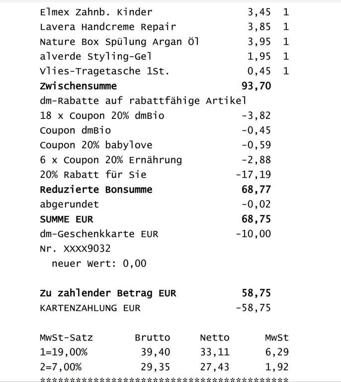 DM 20% auf alles (Räumungsverkauf wegen Umbau) Lokal Brandenburg an der Havel