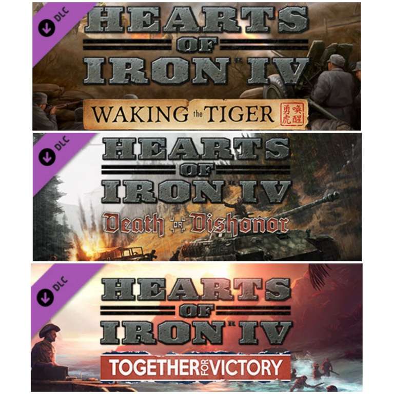 Hearts of Iron IV: Waking the Tiger / Death or Dishonor / Together for Victory | DLC's kostenlos bei Steam