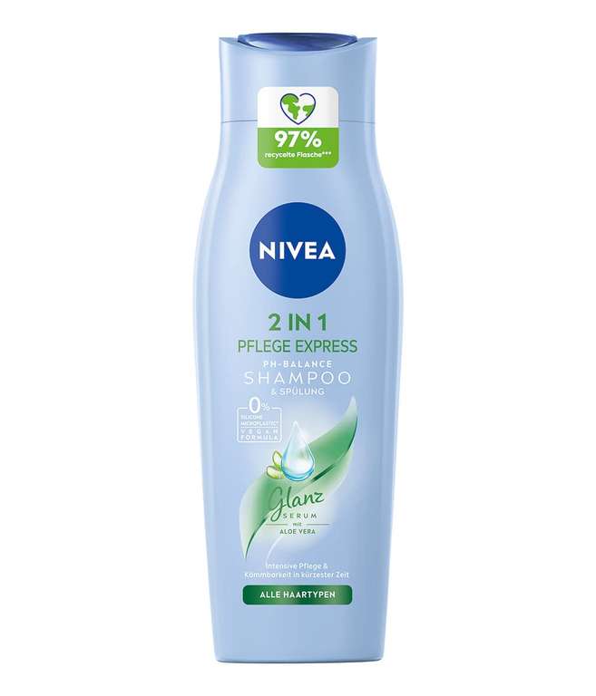4 x Nivea Shampoo (250ml) / Spülung (200ml), 6 zur Auswahl für 5,55€, z.B. NIVEA Sensitiv Ultra Mildes Shampoo PH Balance [Prime Spar-Abo]