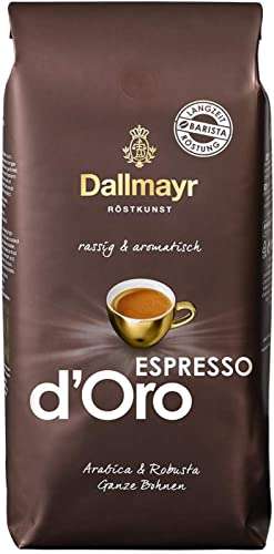 Dallmayr Kaffee Espresso d'Oro Kaffeebohne, Ganze Bohne, 1kg - Prime