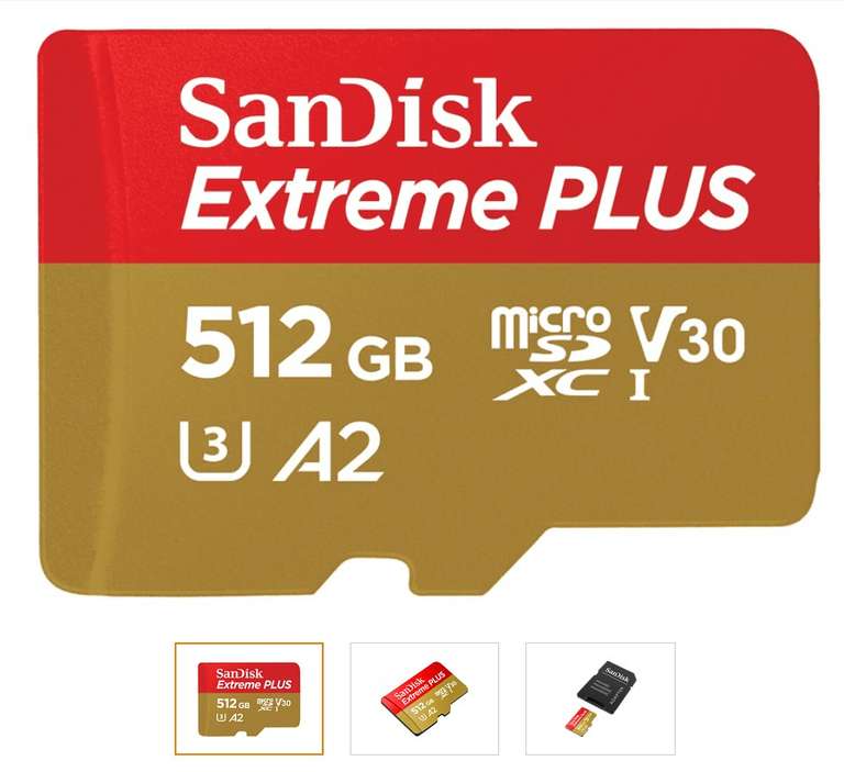 SANDISK Elite Extreme PLUS UHS-I, Micro-SDXC Speicherkarte, 512 GB, 200 MB/s