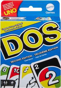 DOS Zweite Edition: Familienkartenspiel mit neuen Regeln, UNO Karten für 5,99€ (Prime)