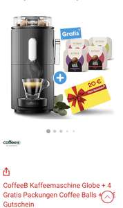 Coffee B Kaffeemaschine für 49€+ 4 Gratis Packungen + 20€ netto App gutschein ab Mo 13.5.24 - Effektiv für 29€