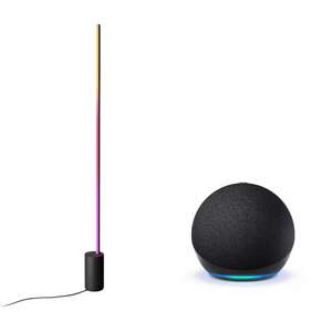 Amazon Echo Dot (5. Gen.) mit Alexa + Philips Hue Gradient Signe Stehleuchte