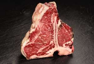850/900g Deutsches Dry Aged Färsen Porterhouse Steak – Limitiert auf 1 Stück je Bestellung! 16.31 / 17.27€/kg (39€ MBW) - zzgl. Versand!