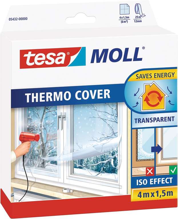 [Prime, Abholstation] Tesa Thermo Cover Fenster Isolierfolie 4x1,5m