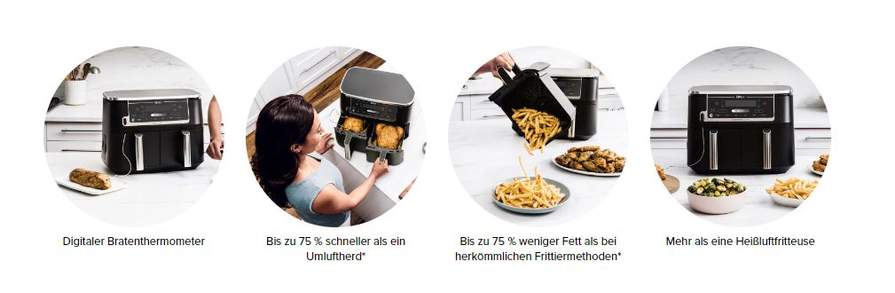 Satter Rabatt zum Start: Neue Ninja Foodi Heißluftfritteuse toppt