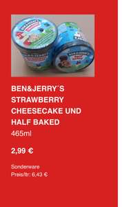 Lokal Heppenheim Ben & Jerry‘s Eis verschiedene Sorten Fabrikverkauf