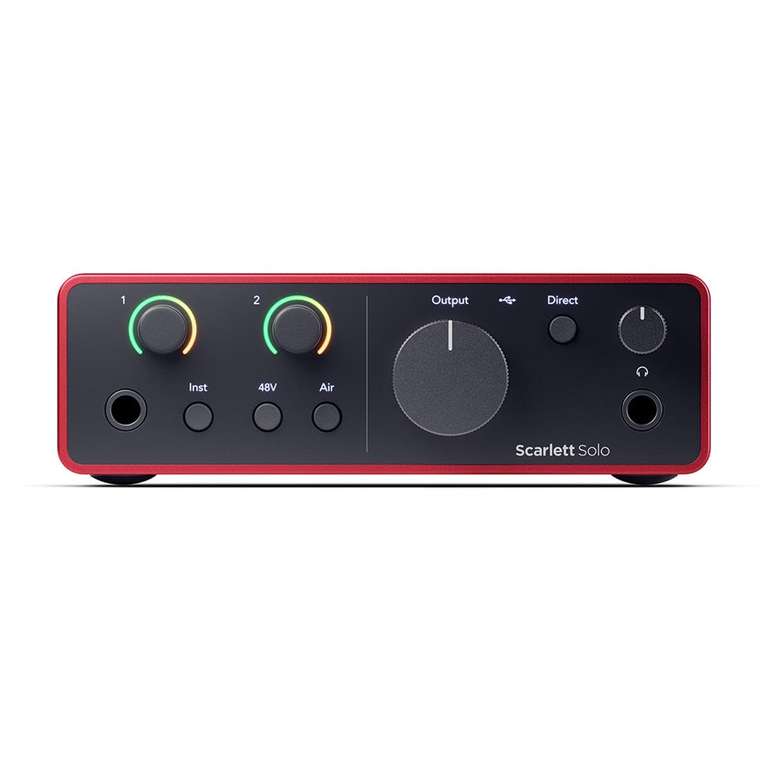 Focusrite Scarlett Solo Studio 4. Gen USB-Audio-Interface + Mikro CM25 MkIII + Kopfhörer SH-450