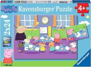 Ravensburger Puzzle 09099 Peppa in der Schule - ab 4 Jahren, 2x24 Teile [Amazon Prime & MM Abholung]
