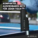 JOOLA Tischtennis-Set inkl. 2 TT-Schläger + 2 TT-Bälle + 1 TT-Netz mit Aufbewahrungstasche (ITTF zugelassen)