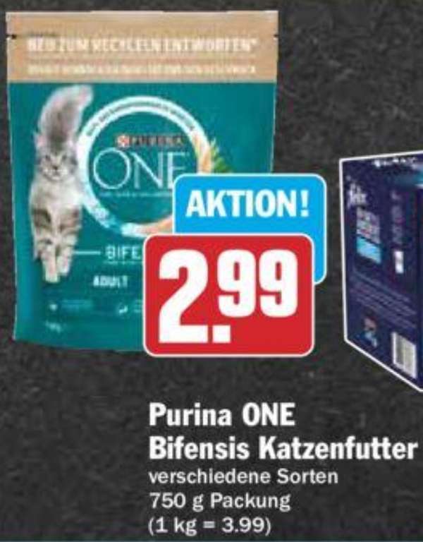 2x Purina One Bifensis Katzenfutter 750g versch. Sorten für je 1,49 € pro Packung (Angebot + 2-für-1-Coupon) [HIT]