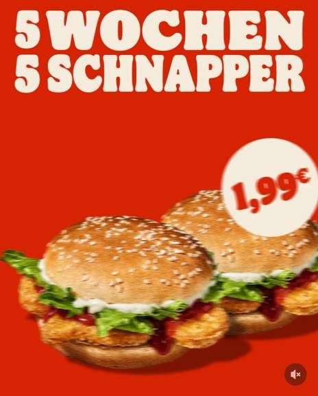 Burger King: 2 Chicken Nugget Burger für 1,99€ ab 07.08.