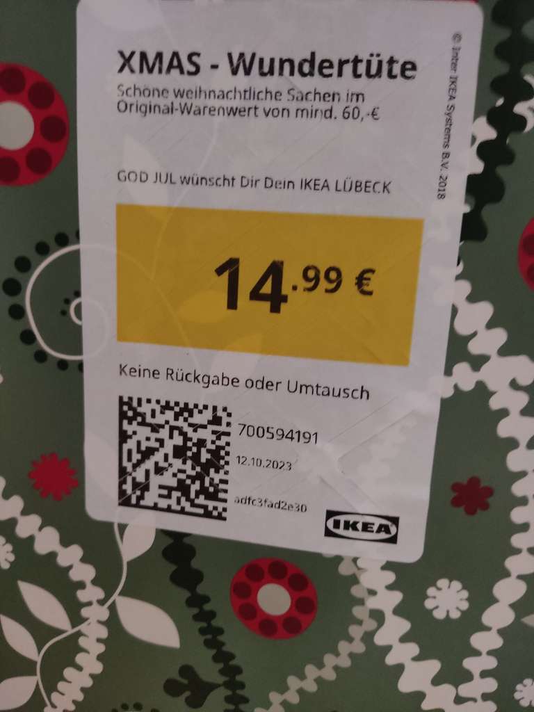Weihnachtsartikel Wundertüten Ikea Lübeck - Lokal