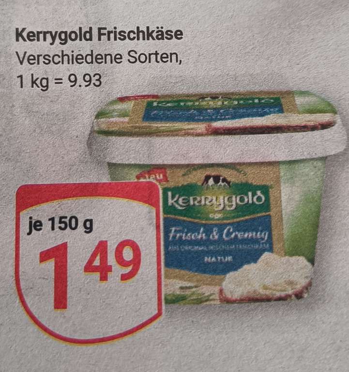 [Globus] Kerrygold Frischkäse, versch. Sorten für 0,99 € (Angebot + Coupon)