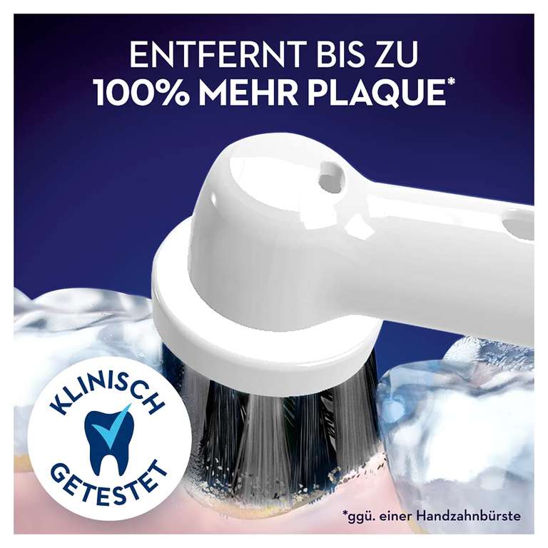 Oral-B Pure Clean Aufsteckbürsten für elektrische Zahnbürste, 8 Stück, mit Aktivkohle-Borsten, für Oral-B Zahnbürsten (Prime Spar-Abo)