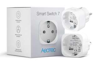 2x Aeotec Smart Switch 7 (Z-Wave Plus, bis 10A bzw. 2300W, Energiemessfunktion)