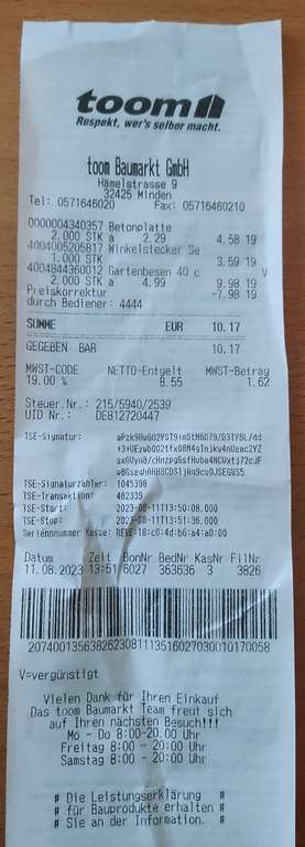 [TOOM] Lokal Minden Gartenbesen mit PVC-Borsten 40cm + Stiel *Vielleicht Bundesweit*